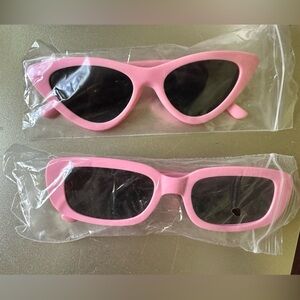 NEW RETRO PINK SUNGLASSES (SET OF 2)